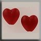 12217 Glass Treasures-Large Channeled Hearts 9mm Ruby (Qty. 2) THUMBNAIL